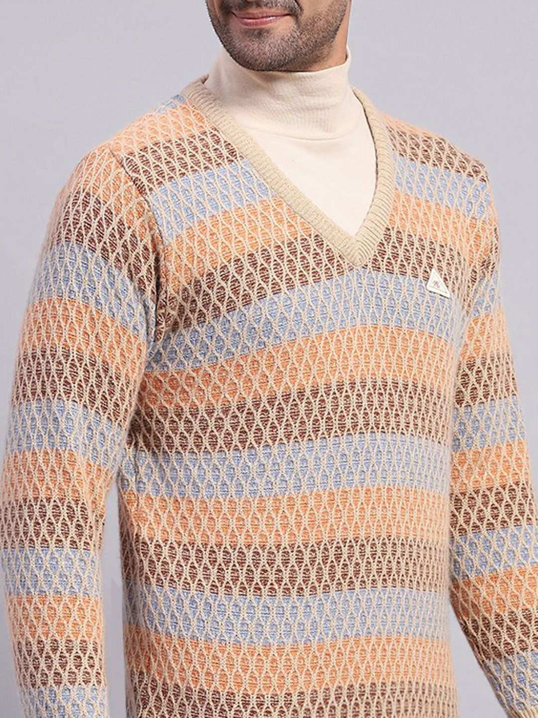 Monte Carlo Men Self Design Pullover