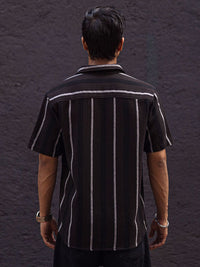 Powerlook Men Vertical Stripes Opaque Casual Shirt