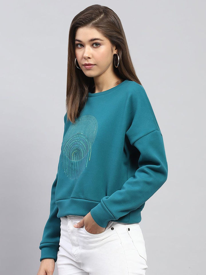 Monte Carlo Women Graphic Embellished Sweatshirt