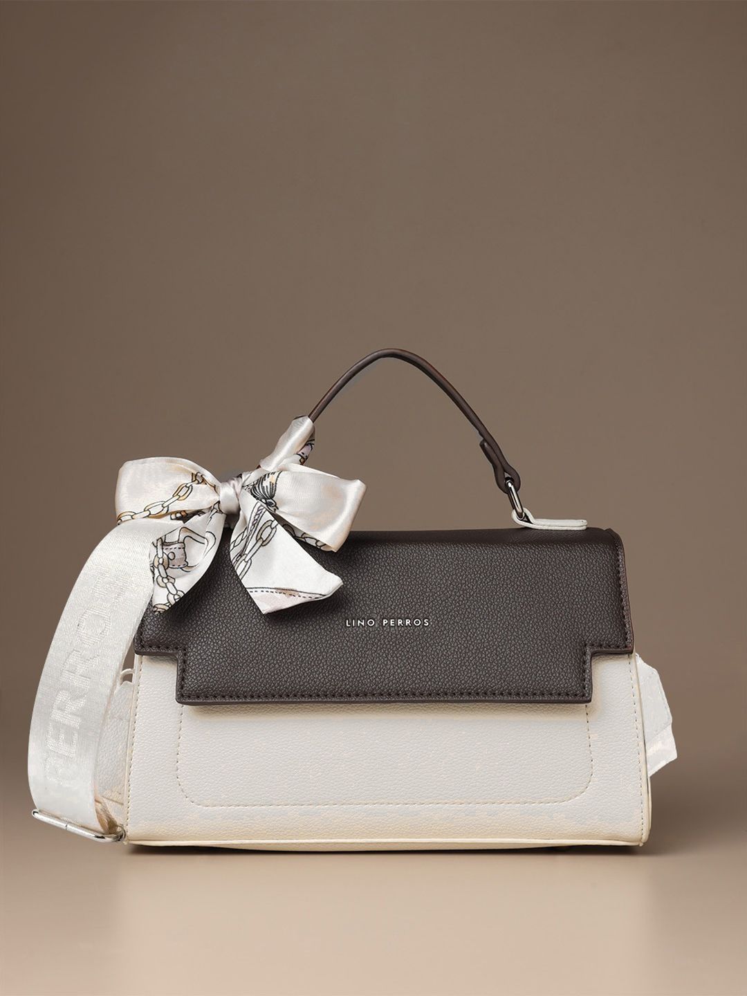 Lino Perros Structured Sling Bag With Bow Detail