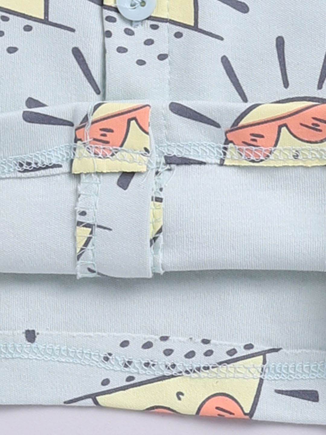 Moms Love Infant Boys Conversational Printed Pure Cotton Clothing Set