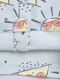 Moms Love Infant Boys Conversational Printed Pure Cotton Clothing Set