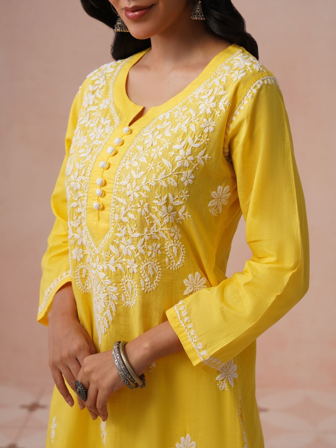 House of Chikankari Women Ethnic Motifs Embroidered Chikankari Kurta