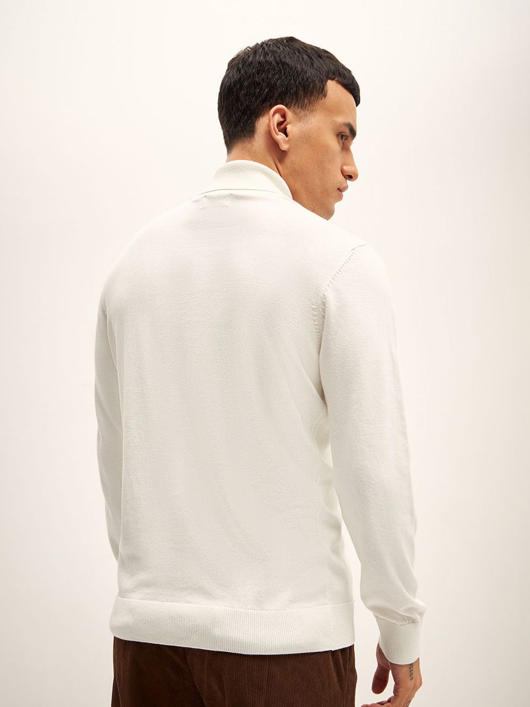 THE BEAR HOUSE Solid Turtle Neck T-Shirt