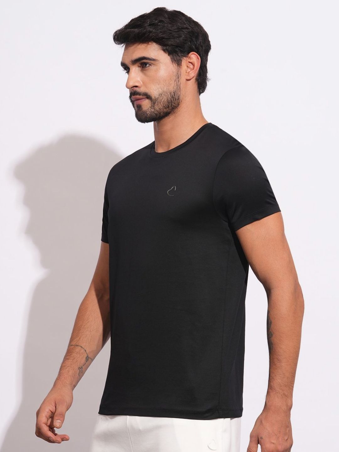 Being Human Men Brand Logo Printed Slim Fit T-shirt
