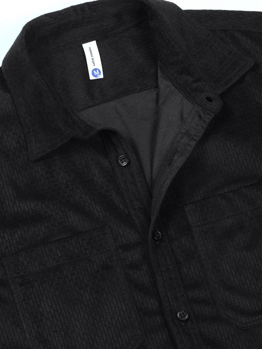 Thomas Scott Men Classic Slim Fit Opaque Casual Shirt