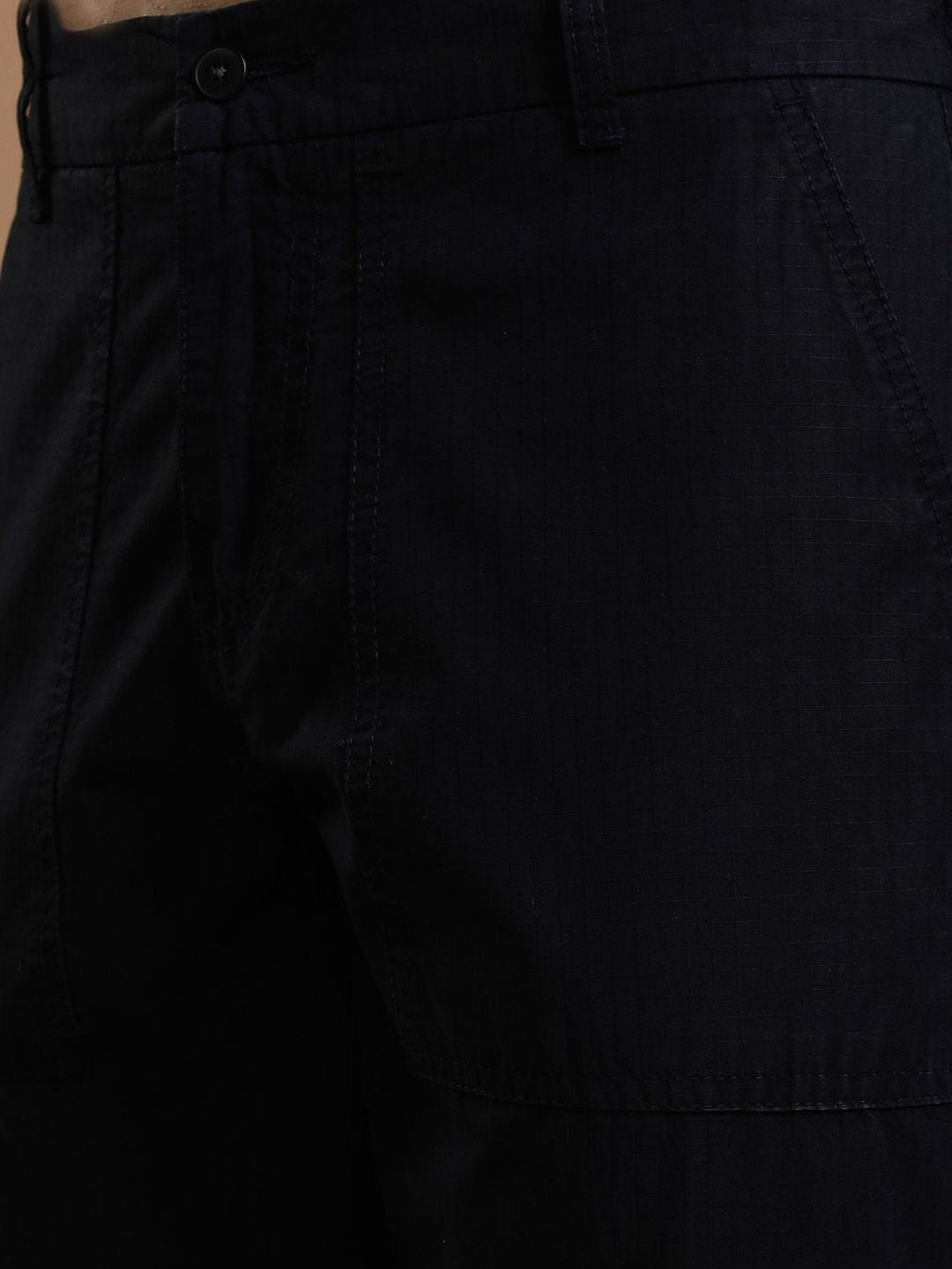 HIGHLANDER Men Straight Fit High-Rise Cargos Trousers