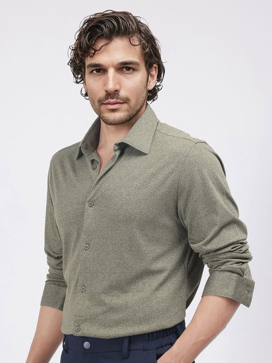 RARE RABBIT Men Comfort Opaque Casual Shirt