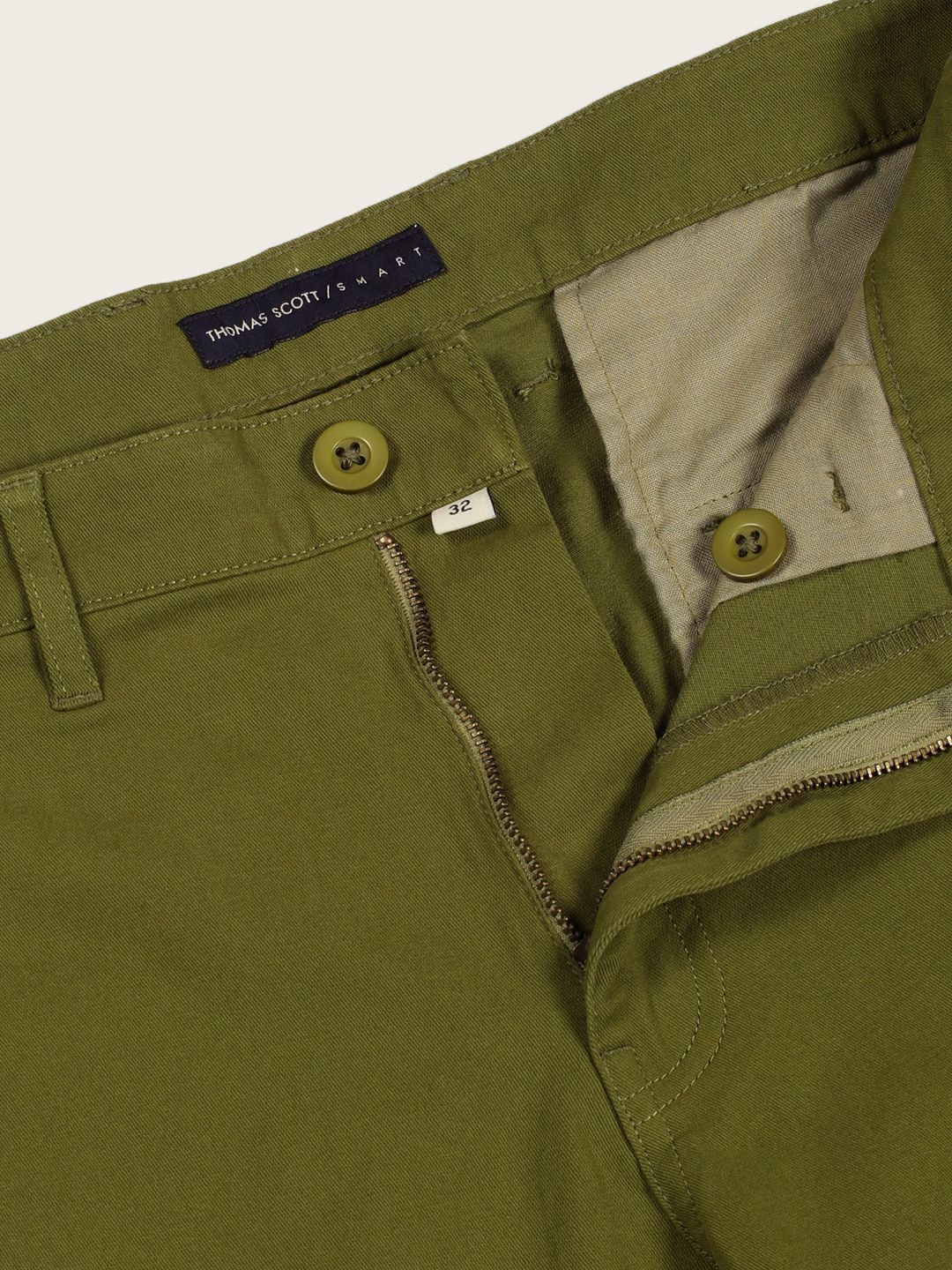 Thomas Scott Men Smart Easy Wash Cargos Trousers