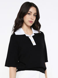 RAREISM Flared Sleeve Cotton Styled Back Top