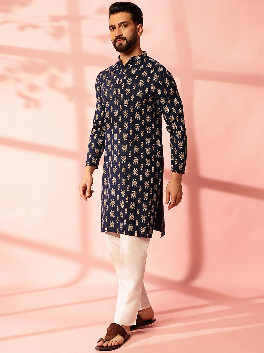 Anouk Men Paisley Printed Regular Kurta with Pyjamas