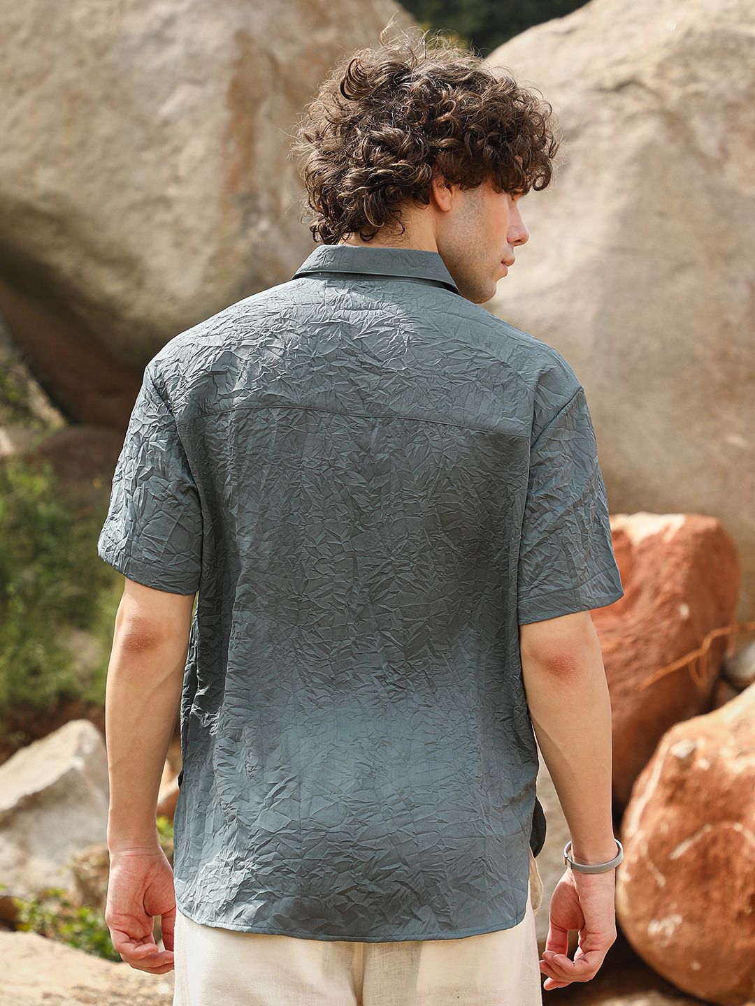 Campus Sutra Men Comfort Opaque Casual Shirt