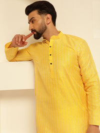 SOJANYA Geometric Embroidered Sequinned Straight Kurta