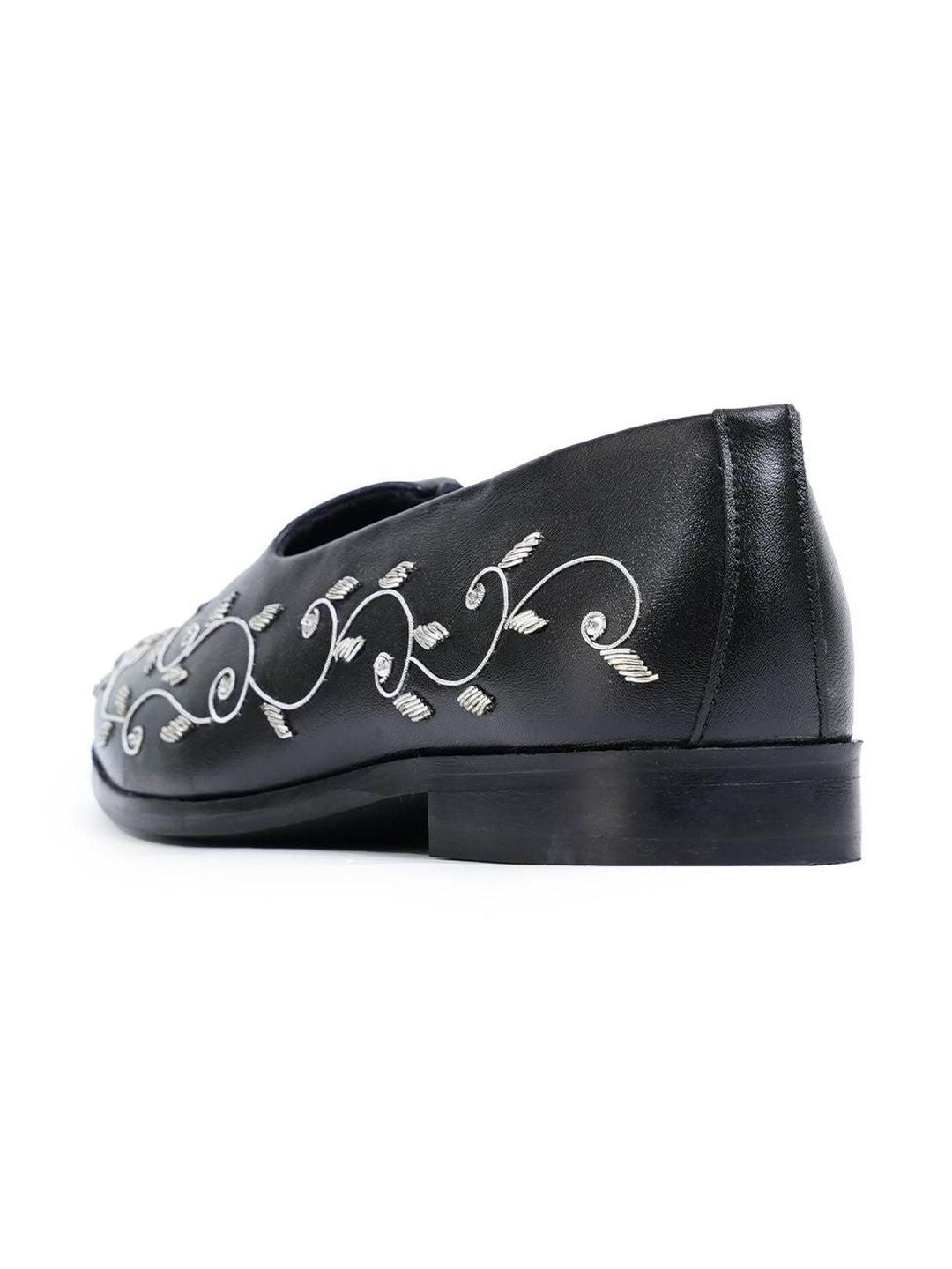 MONKSTORY Men Printed PU Mojaris