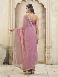 Tikhi Imli  Embellished Border Saree With Blouse Piece