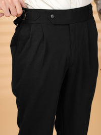 Moda Rapido Men High-Rise Easy Wash Pleated Trousers