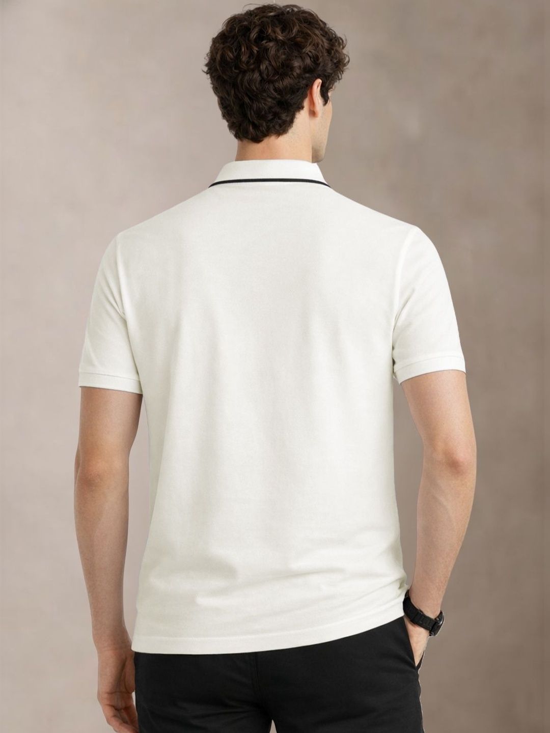 ADRO Men Polo Collar T-shirt