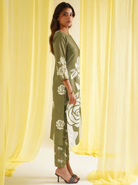 KALINI Women Floral Printed Kurta with Trousers