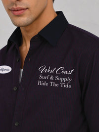ADRO Men Relaxed Striped Casual Shirt