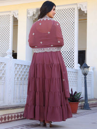 KALINI Women Layered Kurta with Pyjamas & With Dupatta