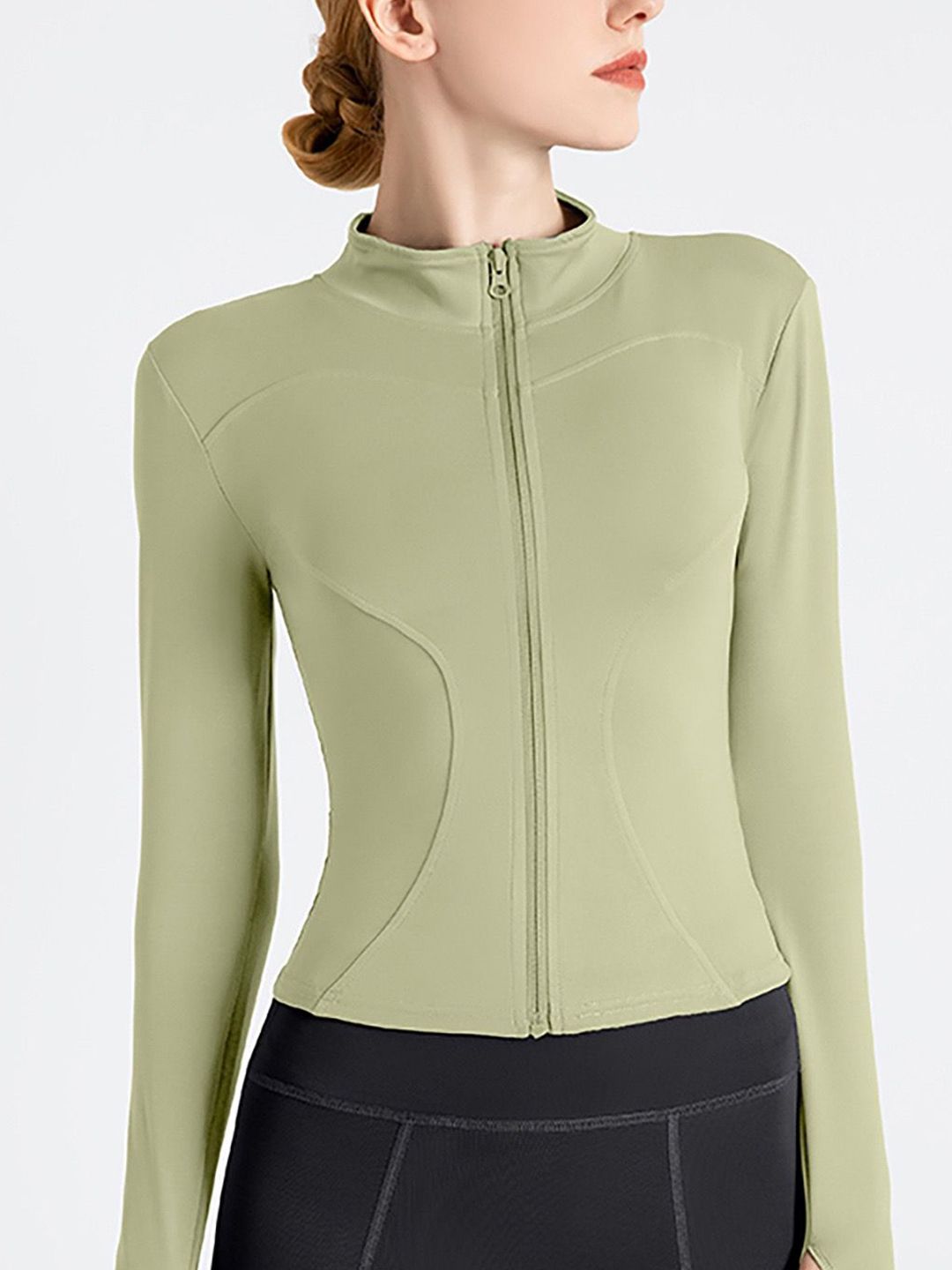 HRX by Hrithik Roshan Mock Collar Long Sleeves Sporty Jacket