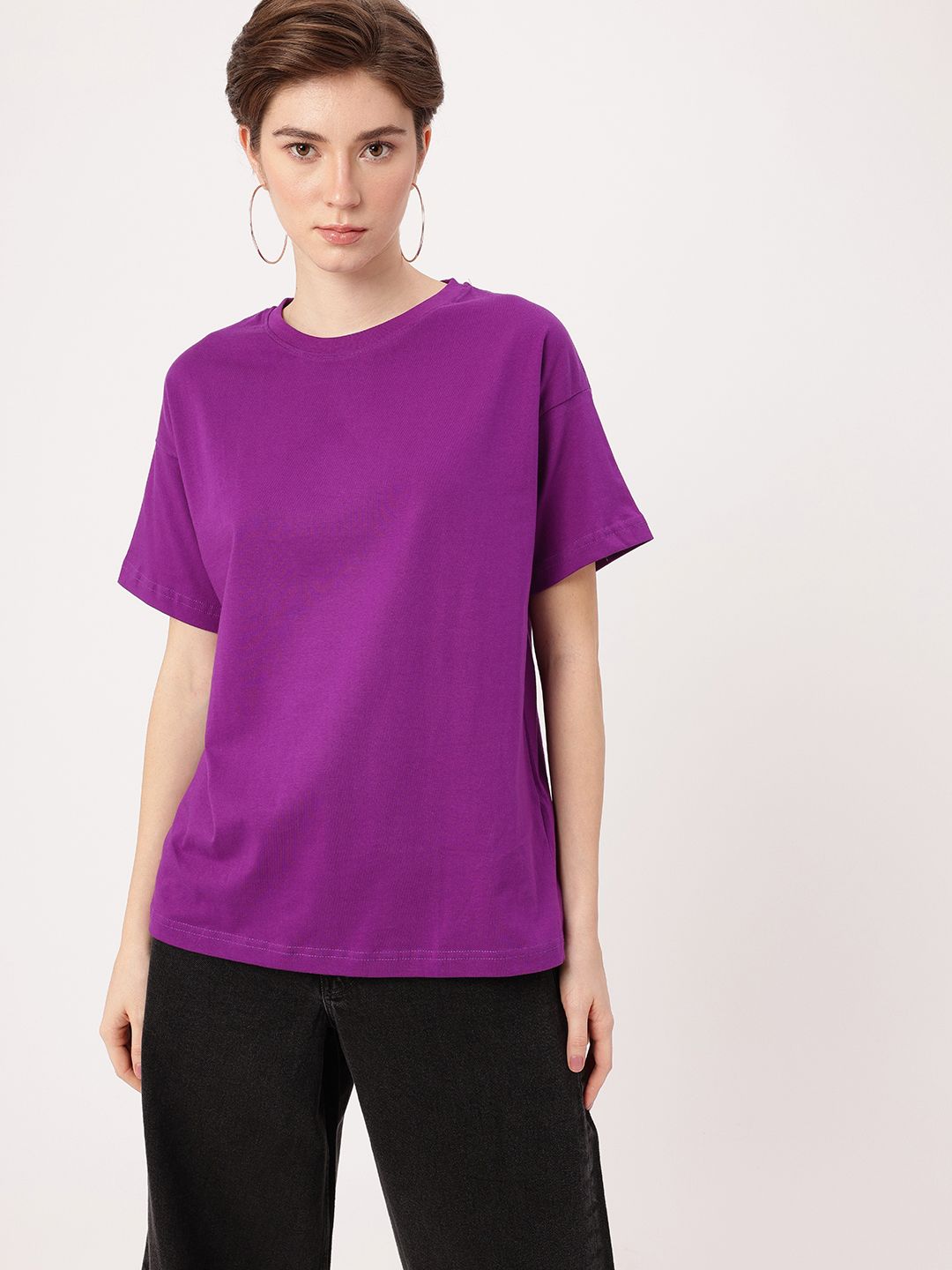 DressBerry Rebel Destiny Printed Drop Shoulder Relaxed Fit T-shirt