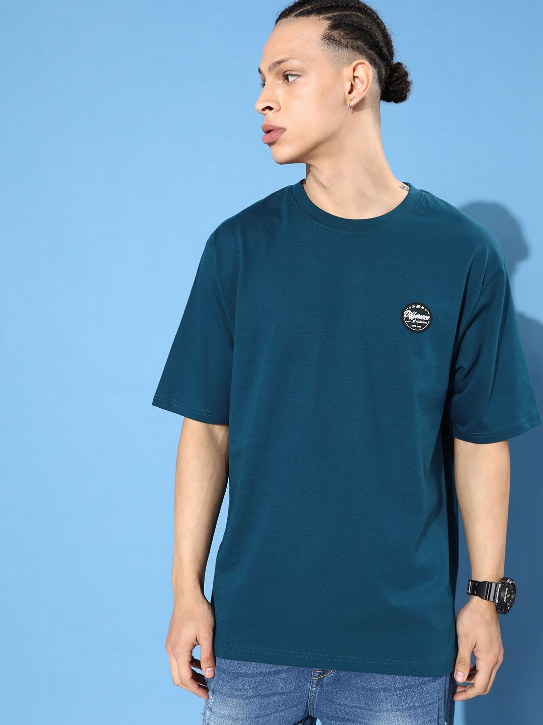 Difference of Opinion Printed Pure Cotton Oversized T-shirt
