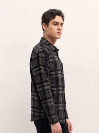 THE BEAR HOUSE Men Relaxed Fit Spread Collar Vertical Striped Casual Shirt