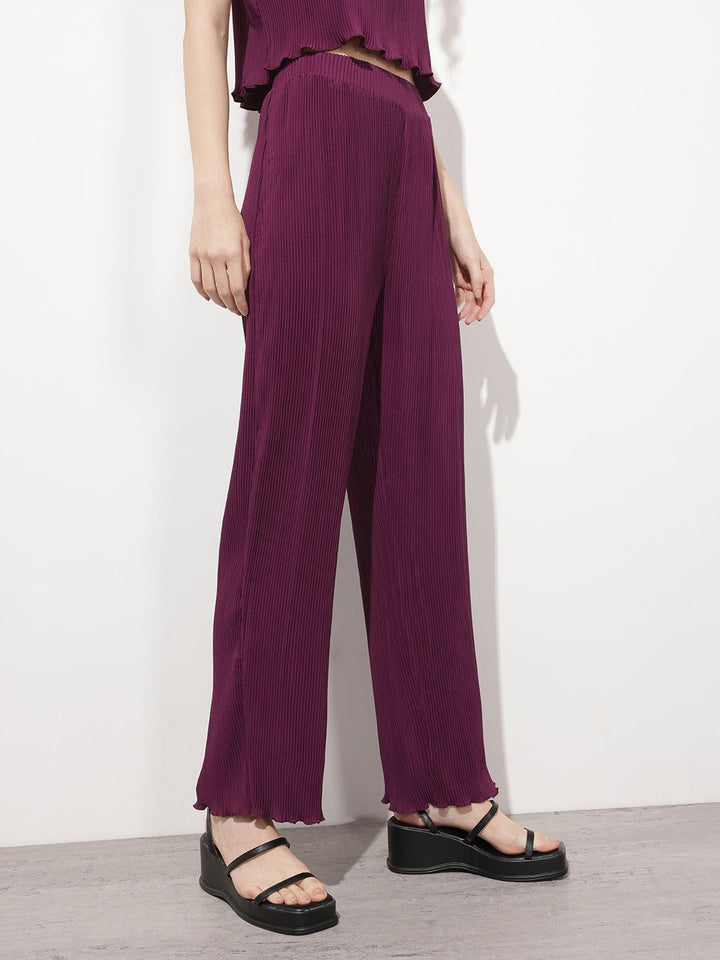 DressBerry Relaxed Darling  Accordion Pleated Trousers
