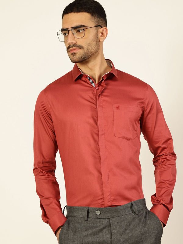 Thomas Scott Men Premium Cutaway Collar Cotton Formal Shirt