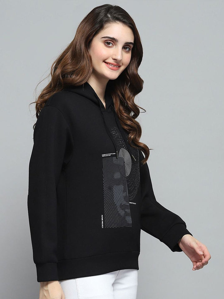 Monte Carlo Wanita Grafik Bercetak Bertindak Sweatshirt