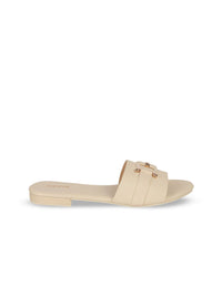 Mochi Women Open Toe Flats with Buckles