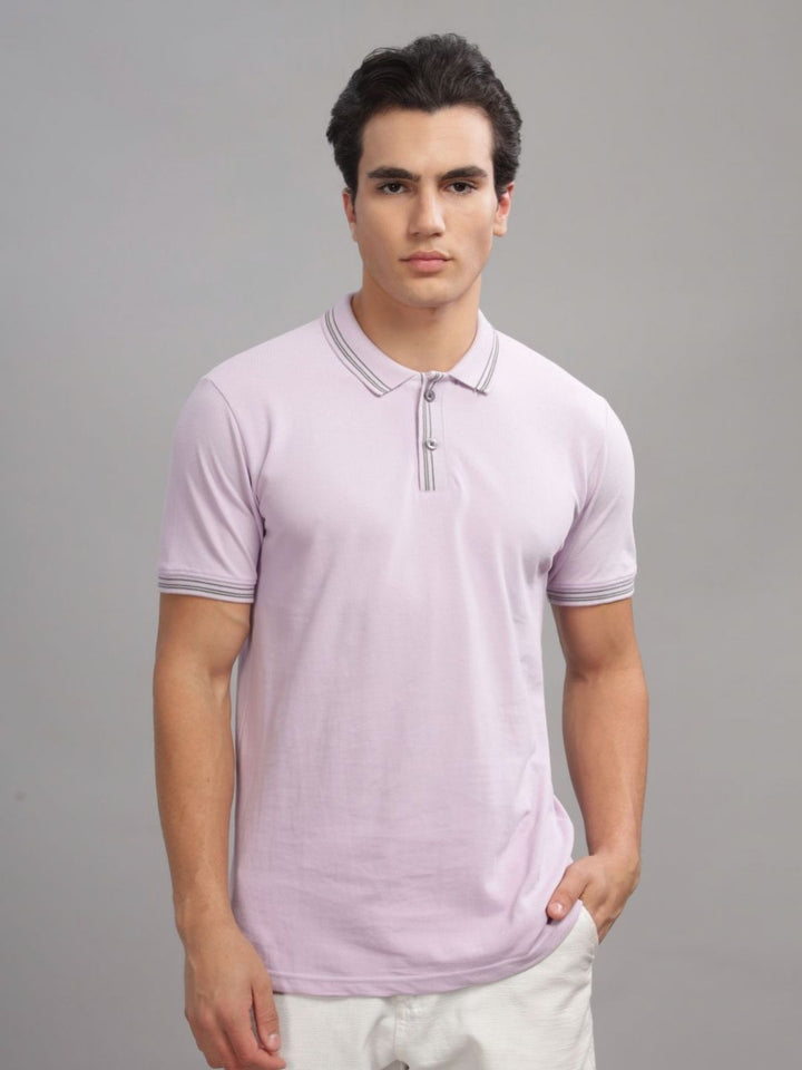 ADRO Men Polo Collar T-shirt