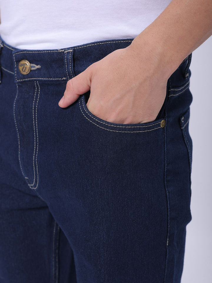 The Indian Garage Co Men Slim Fit Denim Shorts