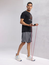 HRX by Hrithik Roshan Men Typography Print Detail Rapid-Dry Training Shorts