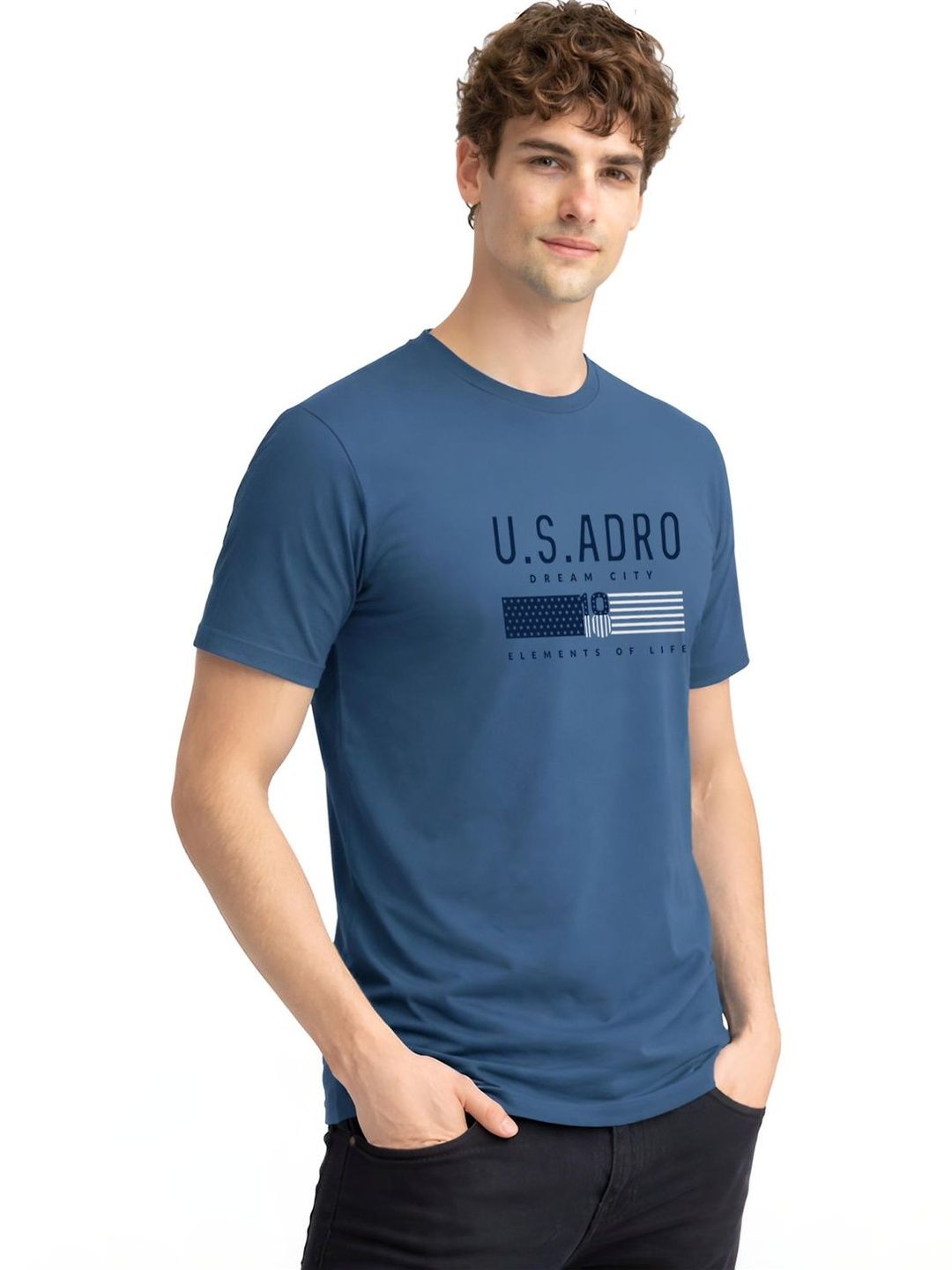 ADRO Men Printed T-shirt