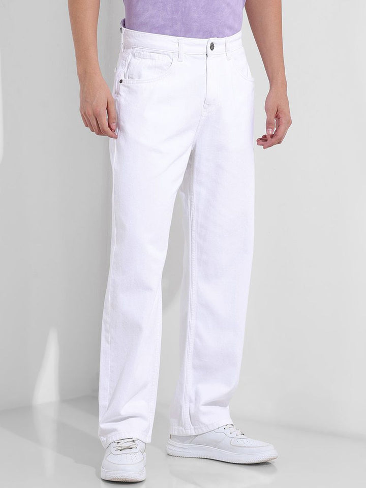 The Indian Garage Co Men Relaxed Fit Mid-Rise Cotton Jeans