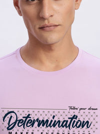 ADRO Men Typography Printed Round Neck Cotton T-shirt