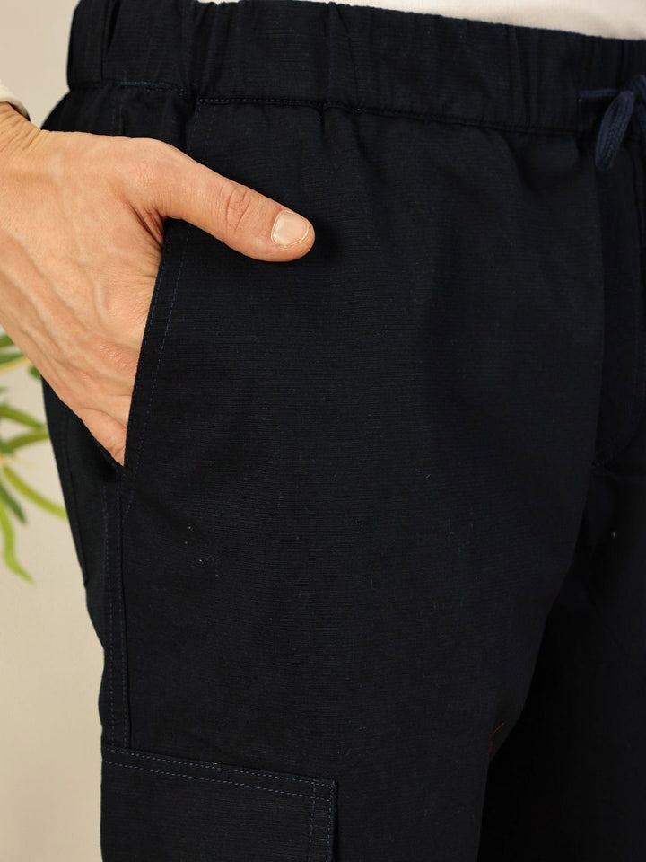 Thomas Scott Men Smart Slim Fit Cargos Trousers