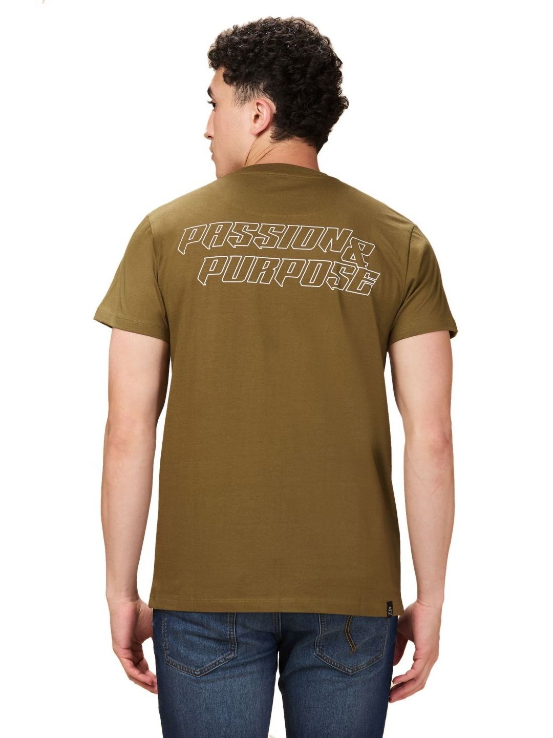 Being Human Men Typography Printed Round Neck Cotton T-shirt
