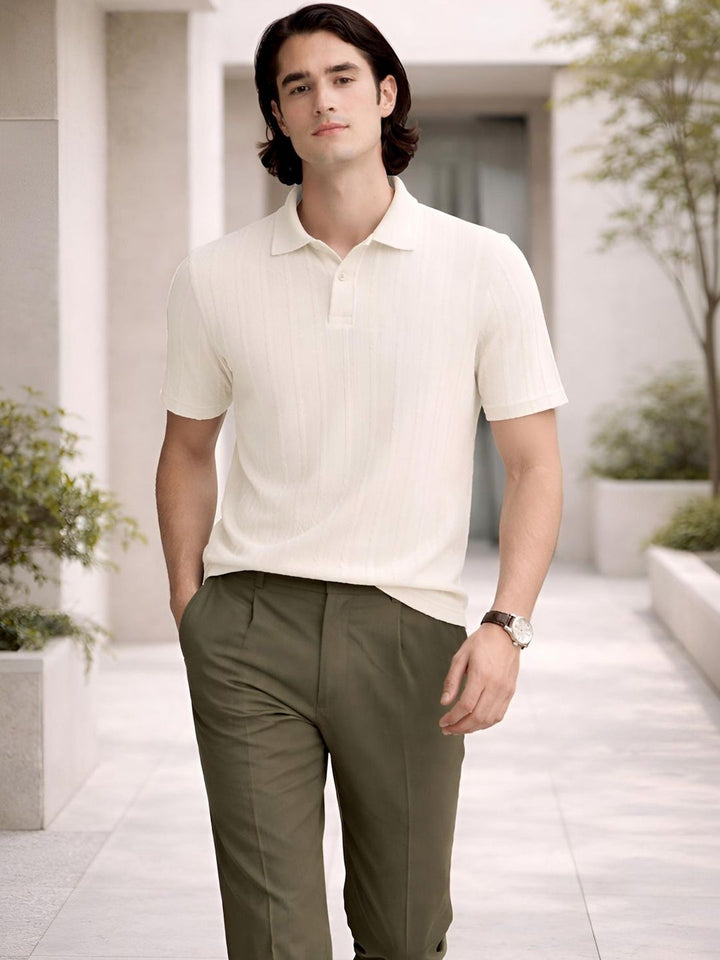 ADRO Men Polo Collar T-shirt