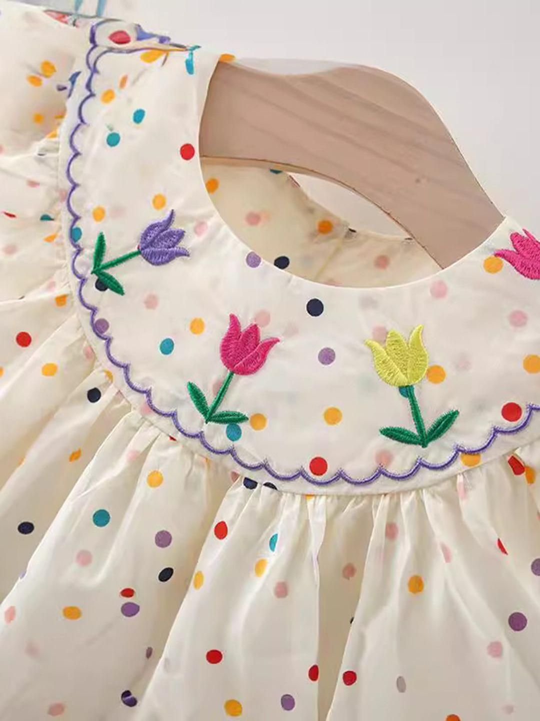 YK Print Peplum Dress