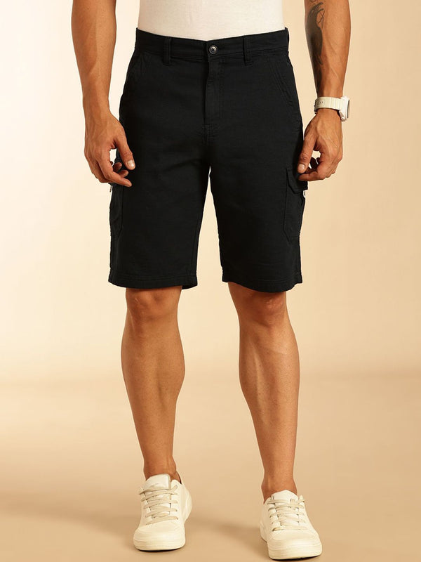 THOMAS SCOTT Men Cotton Mid-Rise Shorts