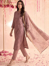 Mamicha Women Printed Regular Kurta with Trousers & With Dupatta