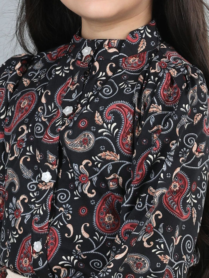 Cutiekins Girls Printed Top with Trousers