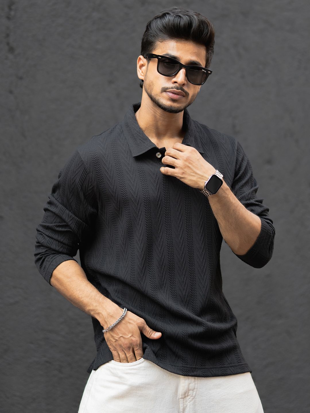 Powerlook Men Polo Collar T-shirt