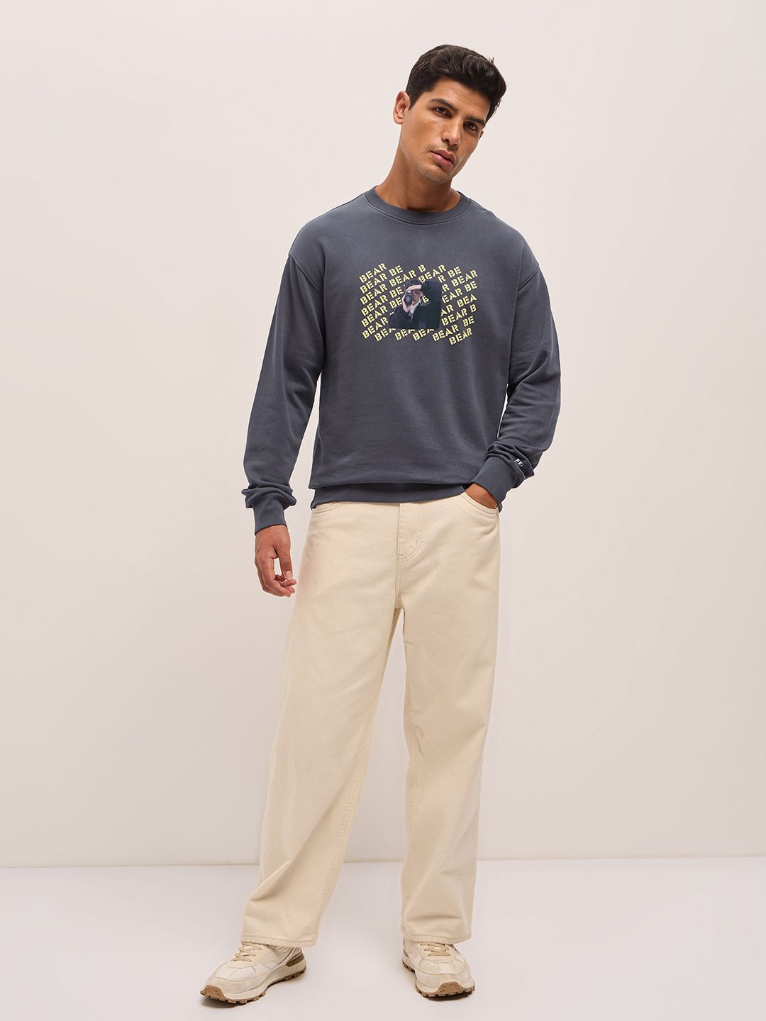 THE BEAR HOUSE Men Graphic Print Sweatshirt