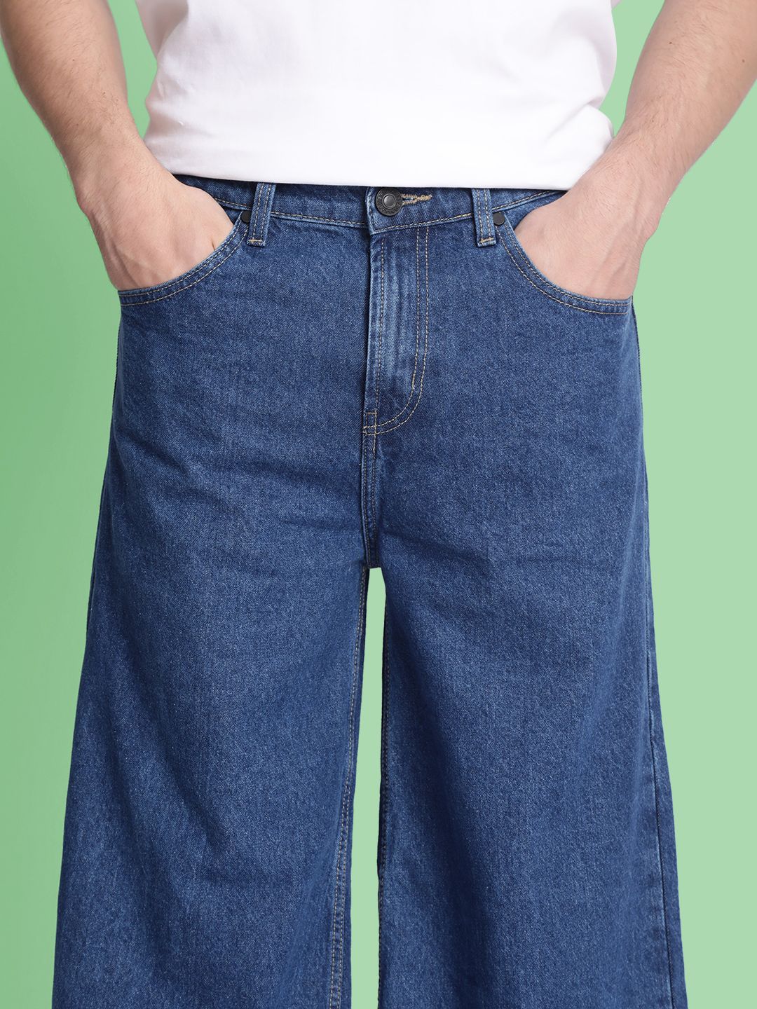 Bene Kleed Men Super Wide Leg Jeans