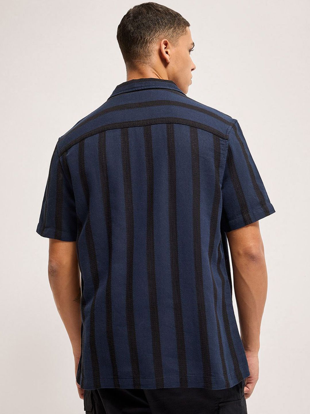 THE BEAR HOUSE Men Multi Stripes Opaque Casual Shirt