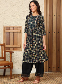 W Women Embroidered Sequinned Kurta